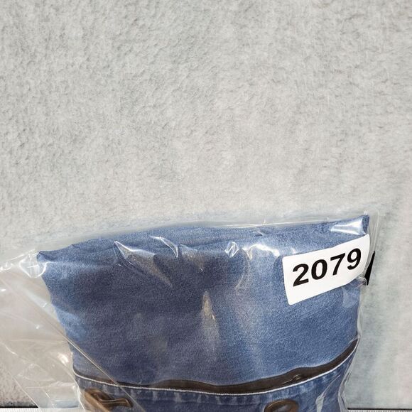 Soft Surroundings Shirt Womens Blue Denim Tencel Metal Closure Chambray Collared - Picture 10 of 10